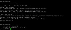 Asterisk CLI - Sip Debug