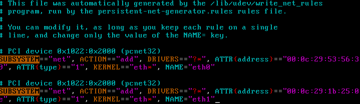 Modificare scheda rete da eth1 a eth0