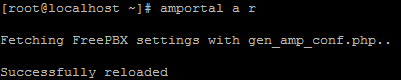 AMPORTAL per FreePBX - reload
